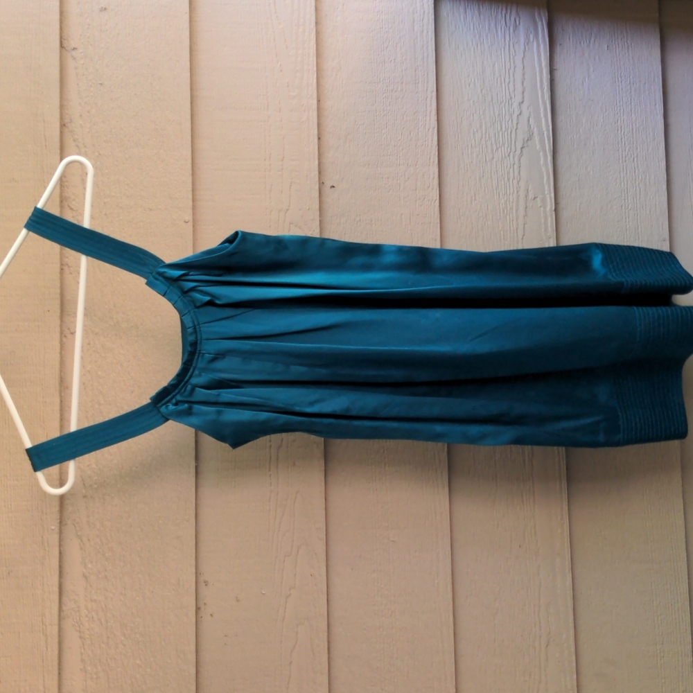 xxs BCBG silk green dress